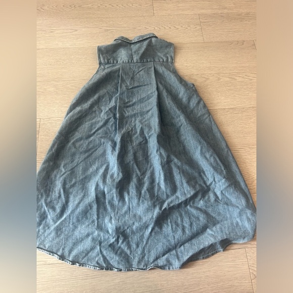 Alice + Olivia Anisa Chambray Flowy Sleeveless Button Down Tunic XS - Picture 7 of 7